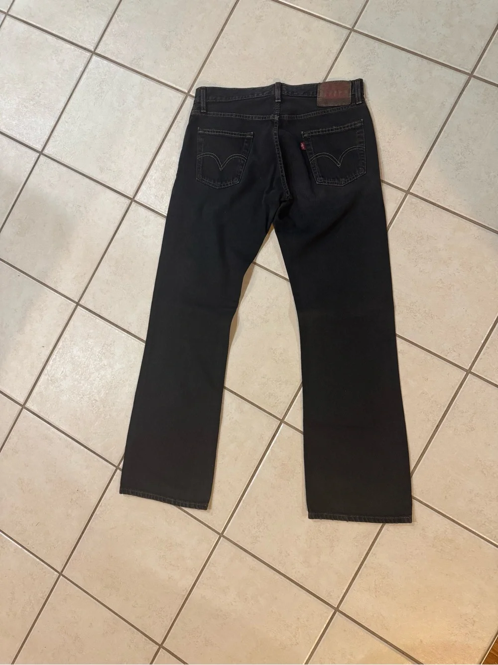 Y2K vintage Dark Wash Low Rise Levi’s 527 with Contrast Stitching made in Mexico - Picture 6 of 8